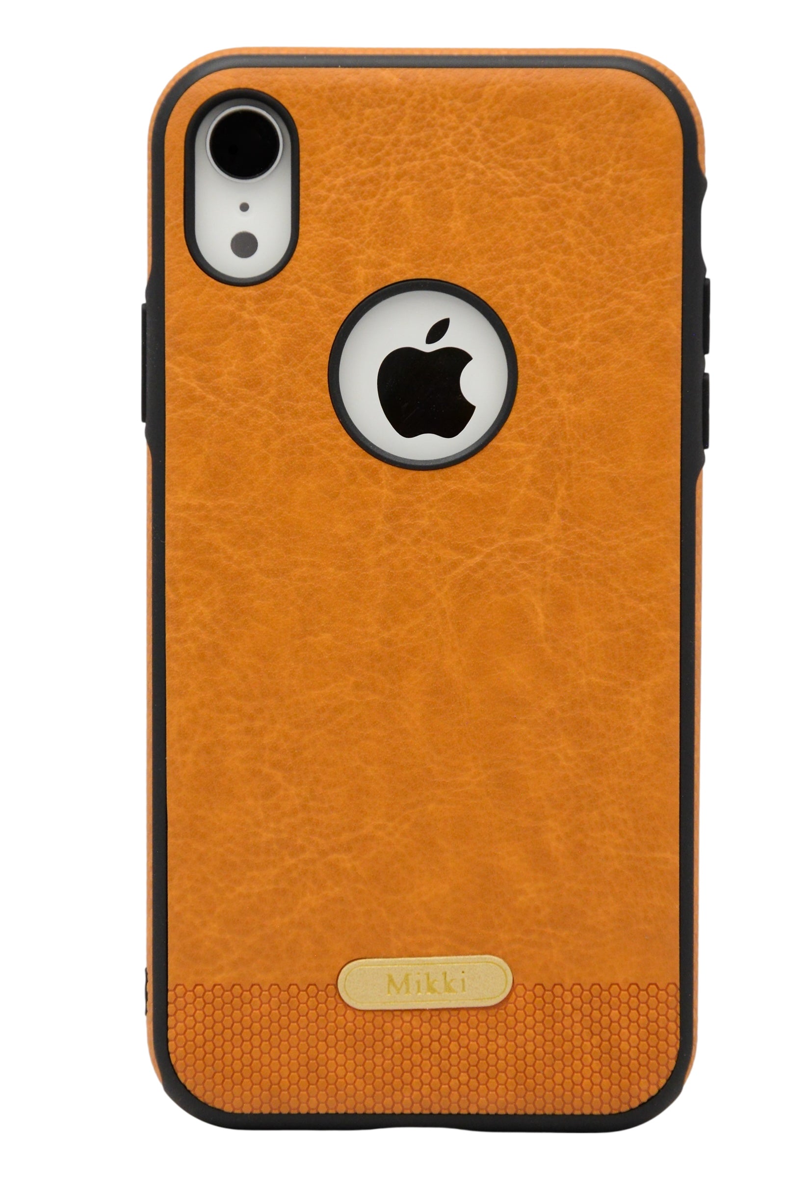 Funda estilo piel mikki para iPhone XR  color Cafe
