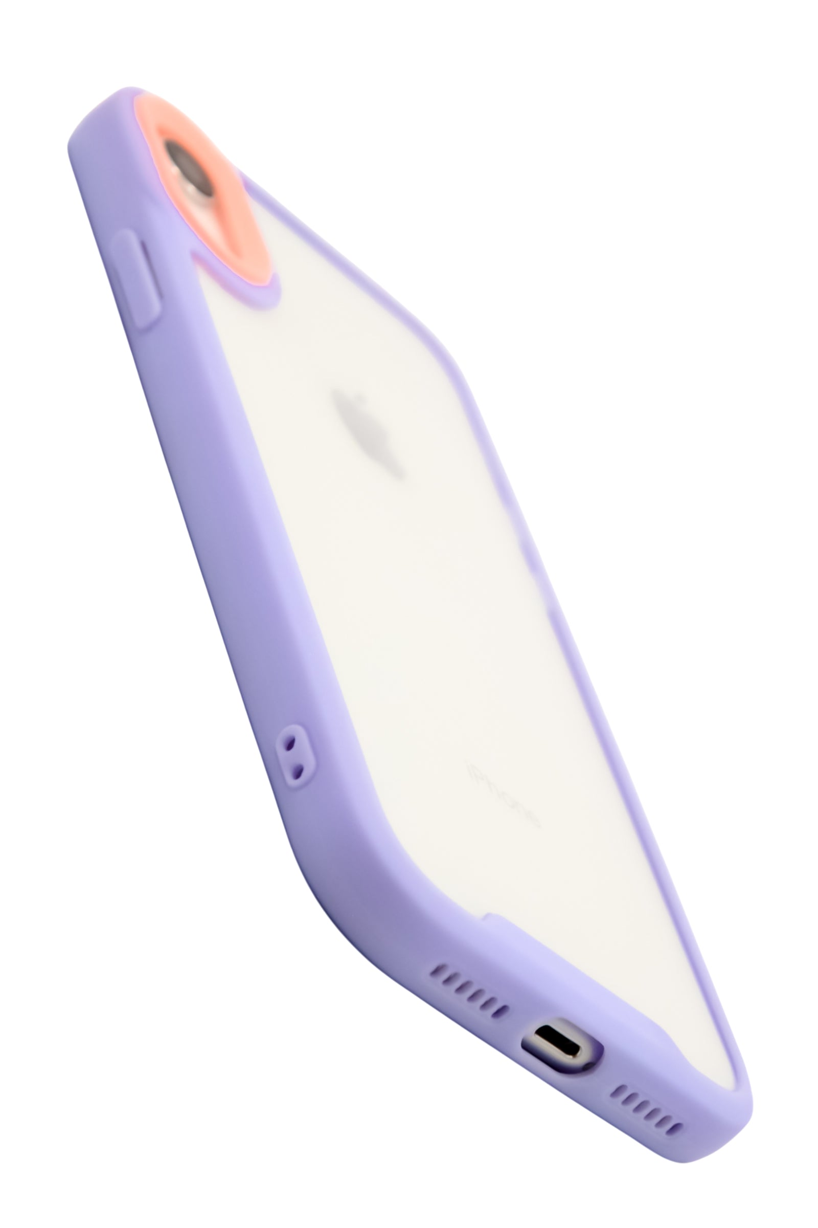 Funda transparente Para iPhone XR color lila