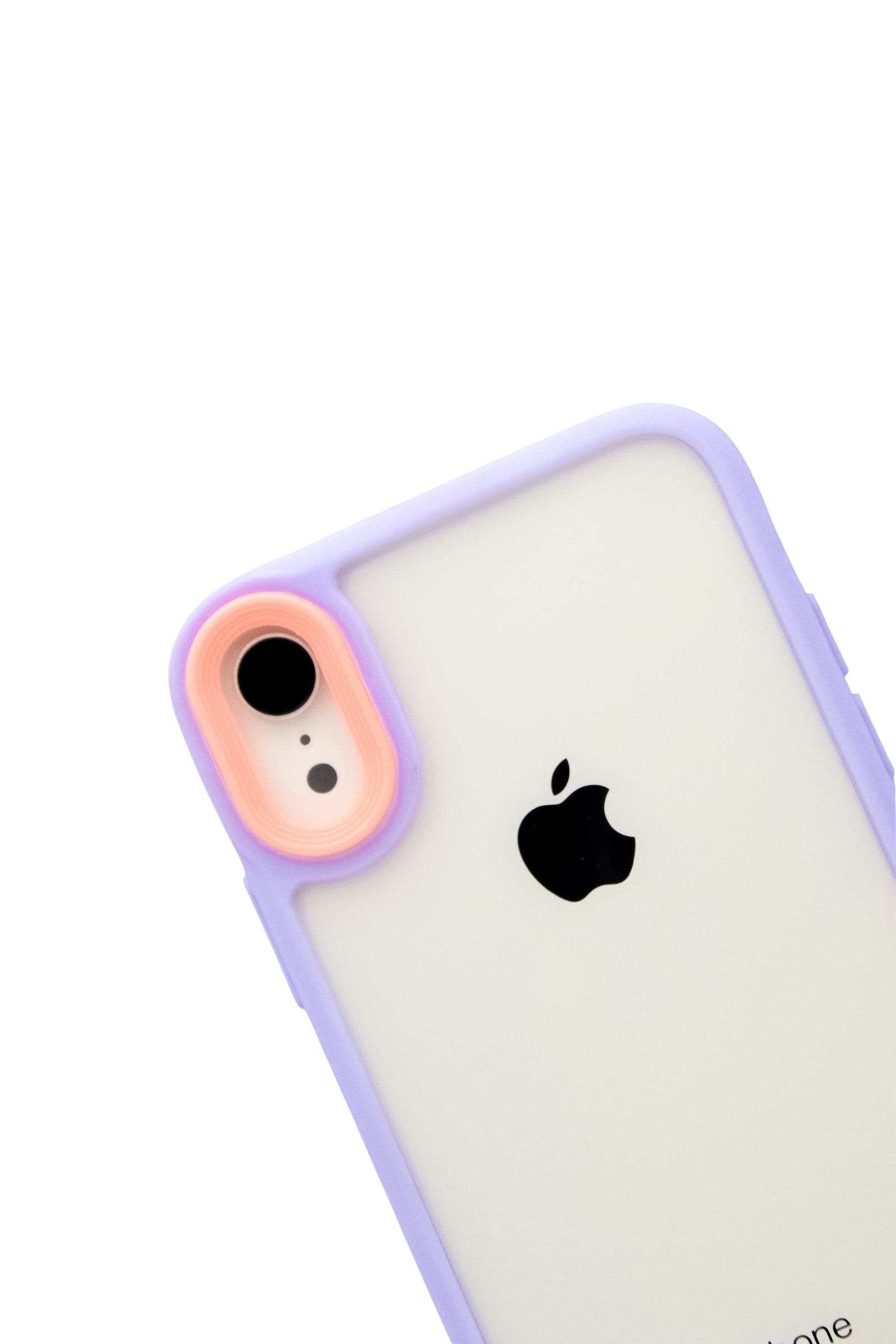 Funda transparente Para iPhone XR color lila
