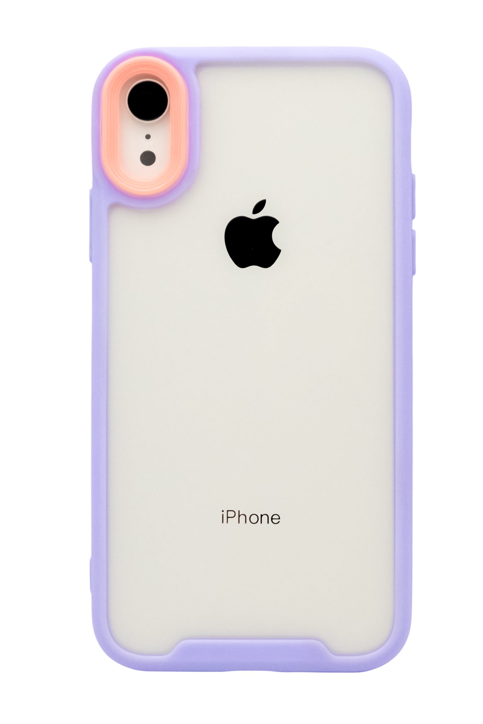Funda transparente Para iPhone XR color lila