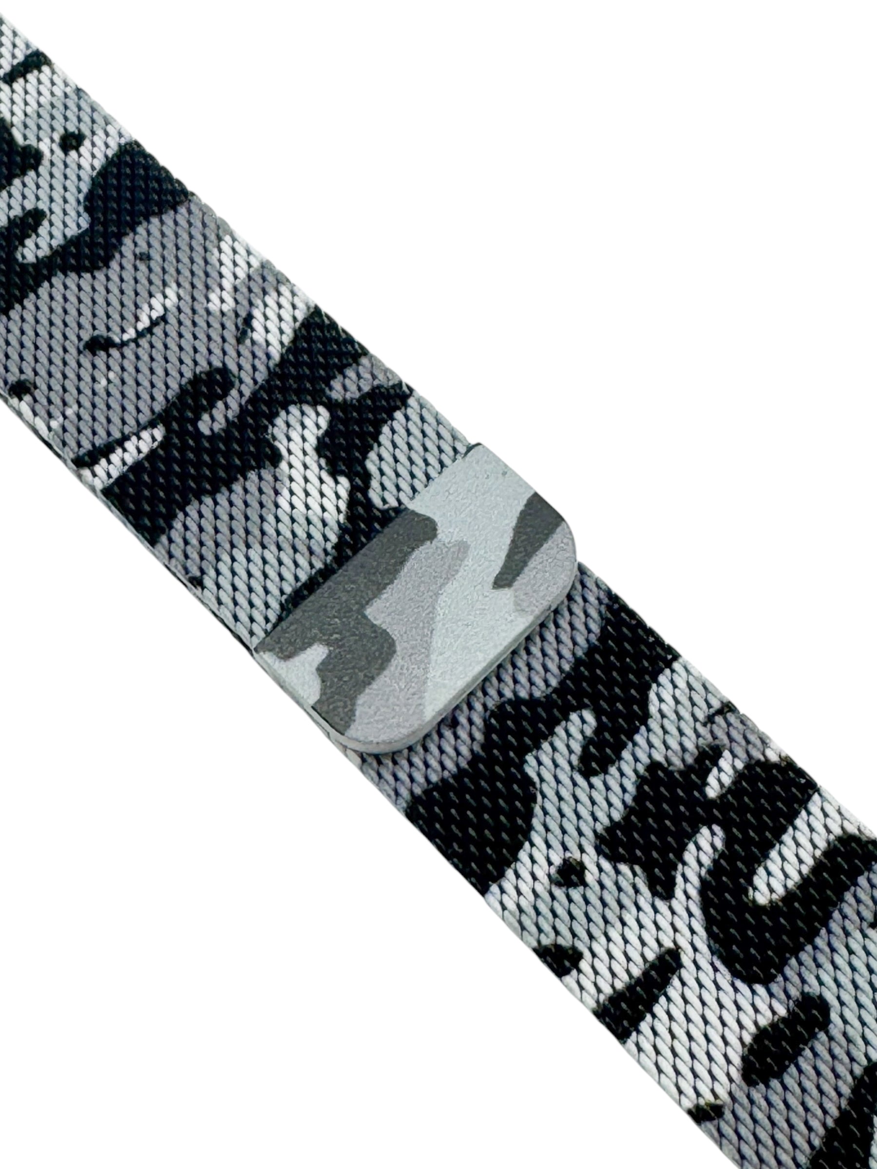 Correa para Apple Watch malla metalica con iman color Gris Militar
