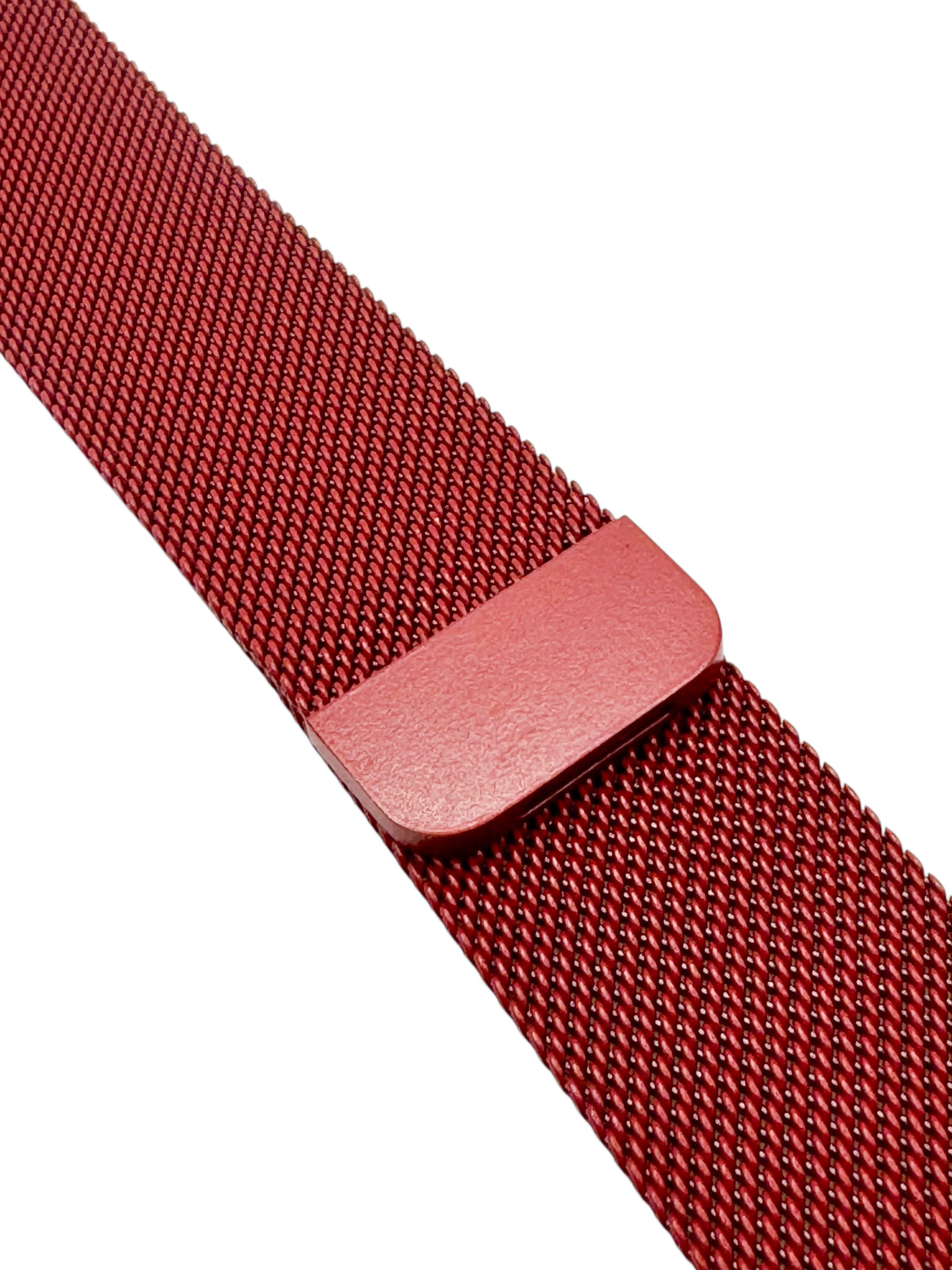Correa para Apple Watch malla metalica con iman color Rojo